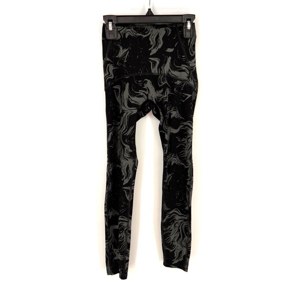 Gymshark Womens Booty Scrunch Watercolor Black Leggings Size XS Compression